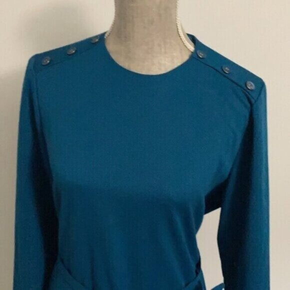 D'ALLAIRD'S Vintage Blue Long Dress Medium / Large - Picture 5 of 14